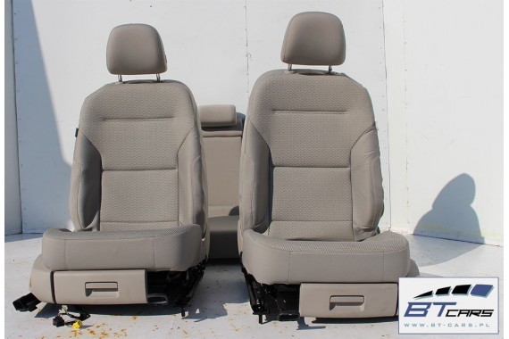 VW GOLF 7 VII FOTELE KOMPLET FOTELI siedzeń siedzenia tapicerka 5G 5G0 5G3  wersja 3-drzwiowa  w kolorze mocca