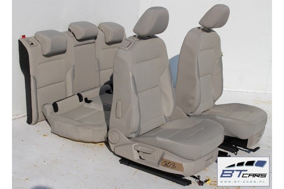 VW GOLF 7 VII FOTELE KOMPLET FOTELI siedzeń siedzenia tapicerka 5G 5G0 5G3  wersja 3-drzwiowa  w kolorze mocca