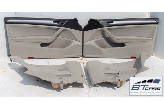 VW GOLF 7 VII FOTELE KOMPLET FOTELI siedzeń siedzenia tapicerka 5G 5G0 5G3  wersja 3-drzwiowa  w kolorze mocca