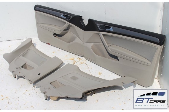 VW GOLF 7 VII FOTELE KOMPLET FOTELI siedzeń siedzenia tapicerka 5G 5G0 5G3  wersja 3-drzwiowa  w kolorze mocca