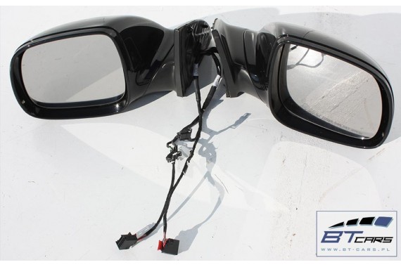 AUDI Q7 LUSTERKO DRZWI PRAWE 6+4 pin 4L zewnętrzne pinów kabli przewodów L041 - głęboka czerń 10pin ASYSTENT