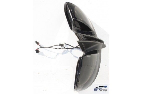 AUDI Q7 LUSTERKO DRZWI PRAWE 6+4 pin 4L zewnętrzne pinów kabli przewodów L041 - głęboka czerń 10pin ASYSTENT