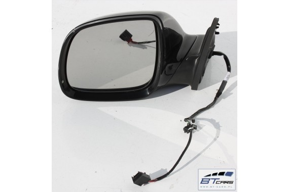 AUDI Q7 LUSTERKO DRZWI PRAWE 6+4 pin 4L zewnętrzne pinów kabli przewodów L041 - głęboka czerń 10pin ASYSTENT