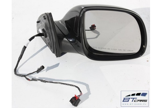 AUDI Q7 LUSTERKO DRZWI PRAWE 6+4 pin 4L zewnętrzne pinów kabli przewodów L041 - głęboka czerń 10pin ASYSTENT