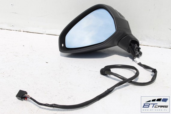 AUDI A4 8W LUSTERKO DRZWI LEWE kierowcy fotochrom 12 pin LY9T zewnętrzne pinów kabli ELEKTRYCZNIE SKŁADANE 8W1857409 8W0857527