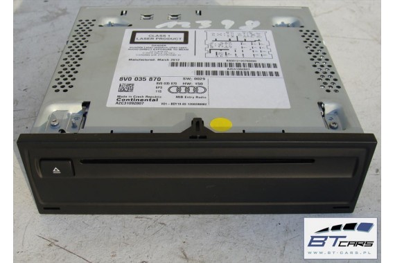 AUDI A3 RADIO 8V0035870 + PANEL 8V0035630 8V0035630 8V0035870 + czytnik 8V0035870 8V0035870 8V0035870B 8V0035630 8V0 035 870 8V