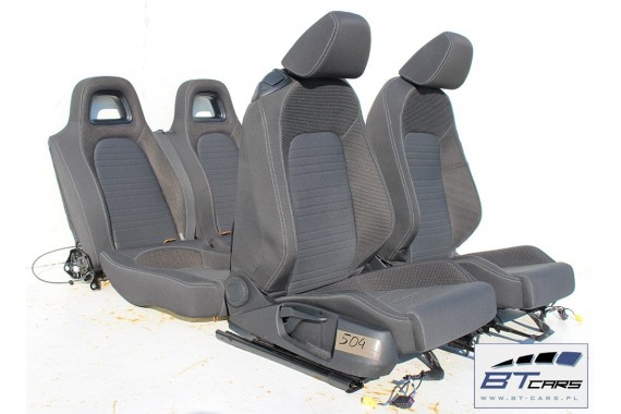 VW SCIROCCO LIFT FOTELE KOMPLET FOTELI siedzeń siedzenia fotel tapicerka 1K8 welur + materiał kolor czarno - szary - antracyt