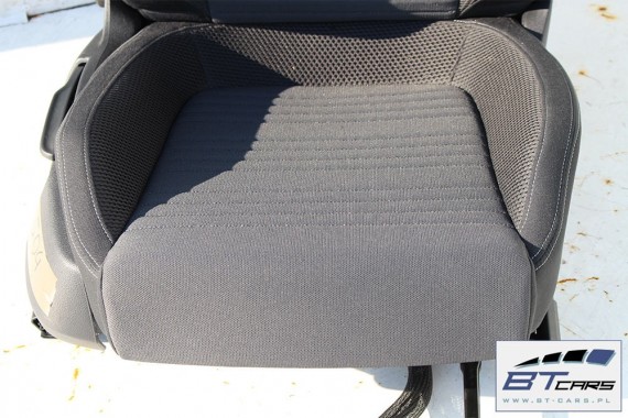 VW SCIROCCO LIFT FOTELE KOMPLET FOTELI siedzeń siedzenia fotel tapicerka 1K8 welur + materiał kolor czarno - szary - antracyt