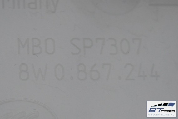 AUDI A4 SŁUPEK B POSZYCIE 8W0867243 8W0867244 8W B9 górne podsufitki 8W0867243A 8W0867244A 8W0867243B 8W0867244B 8W0867243C RL9