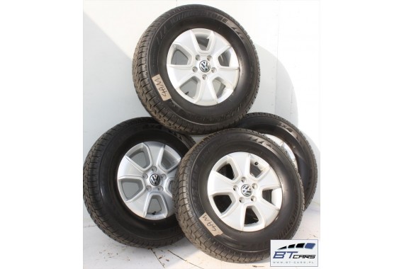 VW AMAROK FELGI 16 cali OPONY KOŁA ZIMA felga 2H0071496 2H0 071 496 6,5J*16H2 ET62 opona BRIDGESTONE BLIZZAK/LM 205/R16C zimowe