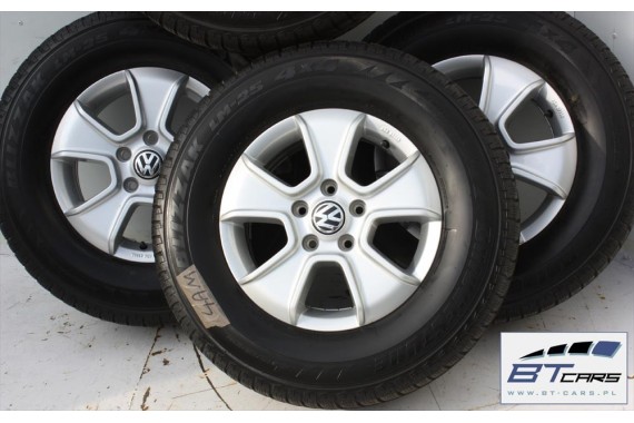 VW AMAROK FELGI 16 cali OPONY KOŁA ZIMA felga 2H0071496 2H0 071 496 6,5J*16H2 ET62 opona BRIDGESTONE BLIZZAK/LM 205/R16C zimowe