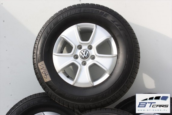 VW AMAROK FELGI 16 cali OPONY KOŁA ZIMA felga 2H0071496 2H0 071 496 6,5J*16H2 ET62 opona BRIDGESTONE BLIZZAK/LM 205/R16C zimowe