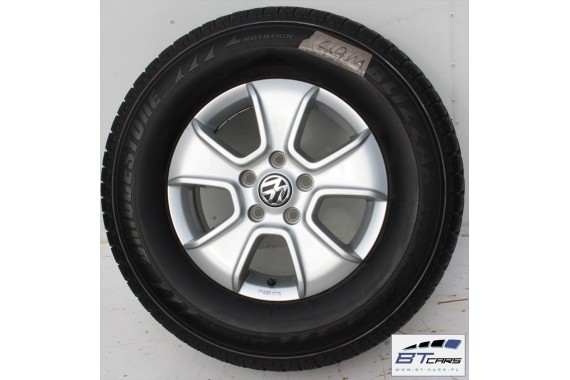 VW AMAROK FELGI 16 cali OPONY KOŁA ZIMA felga 2H0071496 2H0 071 496 6,5J*16H2 ET62 opona BRIDGESTONE BLIZZAK/LM 205/R16C zimowe