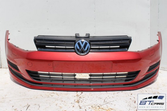 VW GOLF 7 VII PRZÓD LA3X maska błotniki zderzak pas przedni lampy błotnik lampa LA3X - czerwony (sunset red) 5G KOMPLETNY