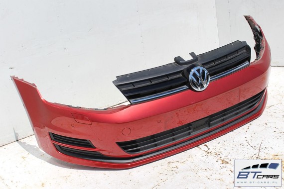 VW GOLF 7 VII PRZÓD LA3X maska błotniki zderzak pas przedni lampy błotnik lampa LA3X - czerwony (sunset red) 5G KOMPLETNY
