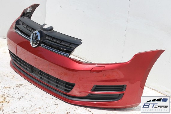 VW GOLF 7 VII PRZÓD LA3X maska błotniki zderzak pas przedni lampy błotnik lampa LA3X - czerwony (sunset red) 5G KOMPLETNY
