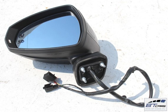 AUDI A3 SPORTBACK LUSTERKO DRZWI LEWE 6+2pin 8V LY9B - brylantowy czarny zewnętrzne pinów kabli