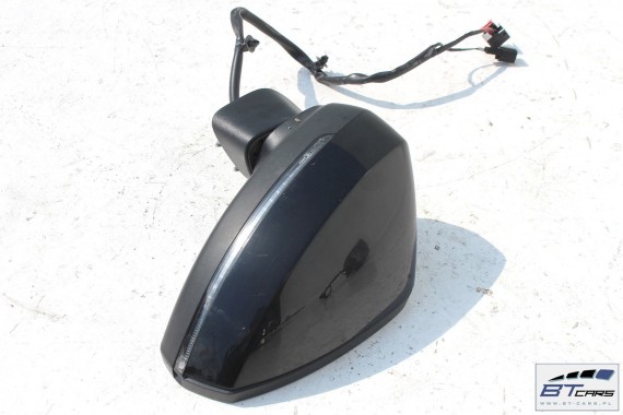 AUDI A3 SPORTBACK LUSTERKO DRZWI LEWE 6+2pin 8V LY9B - brylantowy czarny zewnętrzne pinów kabli