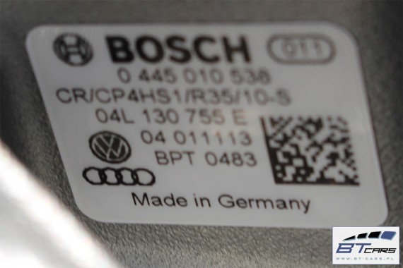 AUDI VW SKODA POMPA CISNIENIA PALIWA 04L130755E 04L130755D wysokiego 04L 130 755 D 04L 130 755 E TDi diesel
