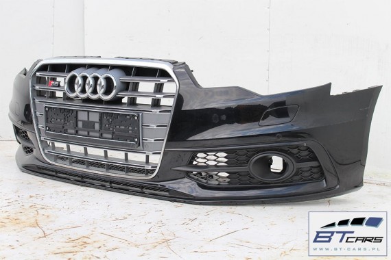 AUDI A6 S6 S-LINE PRZÓD maska błotniki zderzak pas przedni lampy wzmocnienie błotnik lampa LED Kolor : LY9B czarny  4G