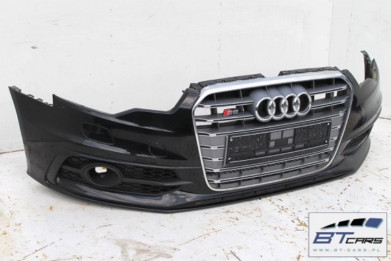 AUDI A6 S6 S-LINE PRZÓD maska błotniki zderzak pas przedni lampy wzmocnienie błotnik lampa LED Kolor : LY9B czarny  4G