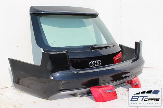 AUDI A6 S6 KOMBI TYŁ ZDERZAK tylny + KLAPA BAGAŻNIKA + LAMPY lampa Led ledy S-LINE 4G 4G9 4G0 Kolor LY9B czarny brylantowy AVANT