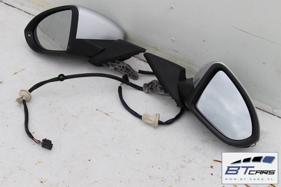 VW GOLF VII 7 LUSTERKO DRZWI LEWE 9 PIN zewnętrzne pinów kabli przewodów el.składan 9pin 5G LA7W - srebrny (silber)