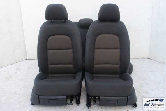 AUDI Q3 FOTELE KOMPLET FOTELI siedzeń siedzenia fotel tapicerka 8U welur przebieg 10045 kilometrów szaro-brązowe