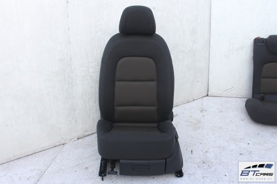 AUDI Q3 FOTELE KOMPLET FOTELI siedzeń siedzenia fotel tapicerka 8U welur przebieg 10045 kilometrów szaro-brązowe
