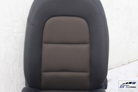 AUDI Q3 FOTELE KOMPLET FOTELI siedzeń siedzenia fotel tapicerka 8U welur przebieg 10045 kilometrów szaro-brązowe
