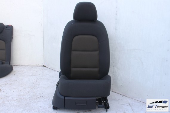 AUDI Q3 FOTELE KOMPLET FOTELI siedzeń siedzenia fotel tapicerka 8U welur przebieg 10045 kilometrów szaro-brązowe