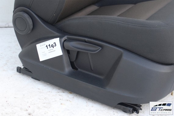 AUDI Q3 FOTELE KOMPLET FOTELI siedzeń siedzenia fotel tapicerka 8U welur przebieg 10045 kilometrów szaro-brązowe