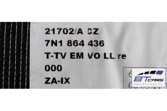 VW SHARAN DYWANIKI WYCIERACZKI PODŁOGI 7N1864435 7N0864452B 7N1864436 7N0864452 7N1864436 7N1863011 7N1863011B 7N1863011F 7N