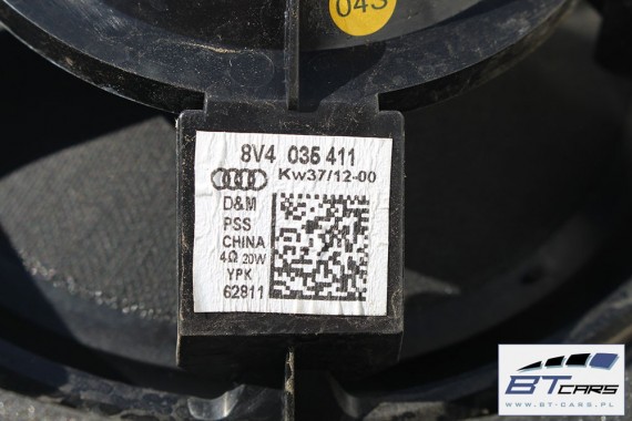 AUDI A3 SEDAN GŁOŚNIKI SUBWOOFER KOMPLET 8V 8V0035399 8V4035411 8V0035415A 8V0035412 8V0035397 8V0035399 8V4035411 8V0035412