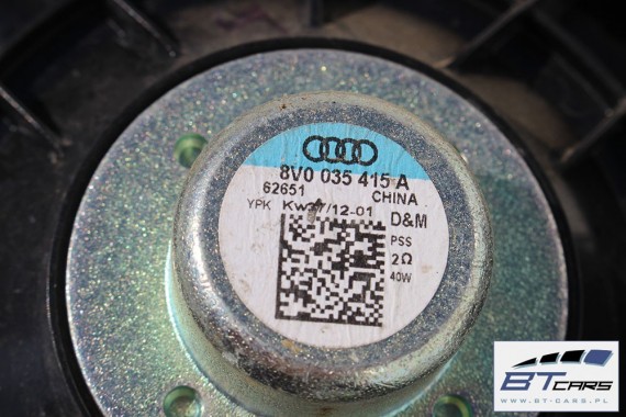 AUDI A3 SEDAN GŁOŚNIKI SUBWOOFER KOMPLET 8V 2013- 8V0035399 8V4035411 8V0035415A 8V0035412 8V0035397