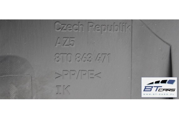 AUDI A5 CABRIO DYWAN + PAS +BOCZEK BAGAŻNIKA 8F0864373B 8F0864401A 8F0863463B 8T0863471 8F0863880A 8F boczki bagażnik tapicerka