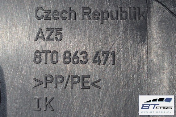 AUDI A5 CABRIO DYWAN + PAS +BOCZEK BAGAŻNIKA 8F0864373B 8F0864401A 8F0863463B 8T0863471 8F0863880A 8F boczki bagażnik tapicerka