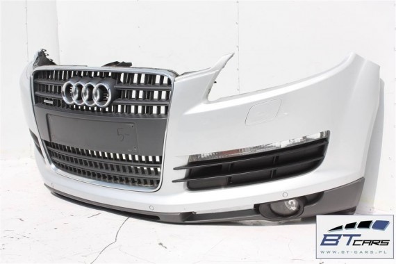 AUDI Q7 4L PRZÓD maska błotniki zderzak pas przedni lampy wzmocnienie błotnik lampa xenon  Kolor: LX7W Lodowo srebrny KOMPLETNY