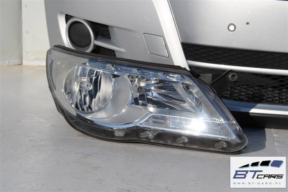 VW TIGUAN KOMPLETNY PRZÓD maska błotniki zderzak pas przedni lampy wzmocnienie błotnik lampa 5N kolor srebrny