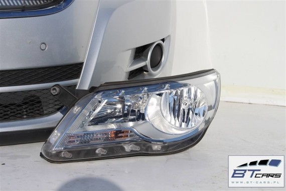VW TIGUAN KOMPLETNY PRZÓD maska błotniki zderzak pas przedni lampy wzmocnienie błotnik lampa 5N kolor srebrny