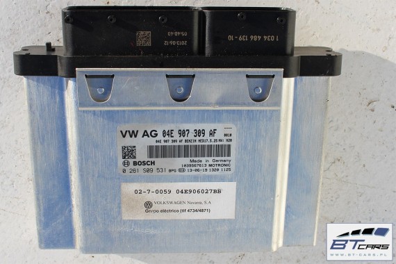 VW POLO MODUŁ STEROWNIK KOMPUTER SILNIKA 04E907309AF 04E906027BB BENZYNA CJZ manualna skrzynia 04E 907 309 AF 6C 2015- 04E907309