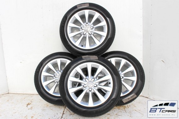 AUDI A4 A5 A6 A7 A8 FELGI 17 cali OPONY KOŁA felga 4G0601025BH 8J*17H2 ET39  opona Pirelli Cinturato P7 All Season 225/55/17 97H