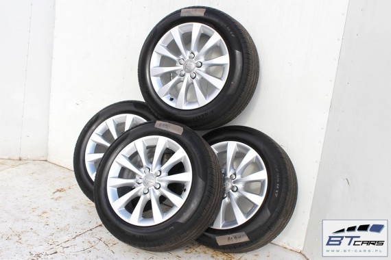 AUDI A4 A5 A6 A7 A8 FELGI 17 cali OPONY KOŁA felga 4G0601025BH 8J*17H2 ET39  opona Pirelli Cinturato P7 All Season 225/55/17 97H