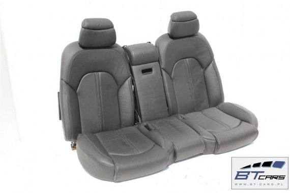 AUDI A8 FOTELE KOMPLET FOTELI siedzeń siedzenia tapicerka 4H D4 4H0 2010-2017 kolor czarny kanapa siedzisko oparcie fotel fotele
