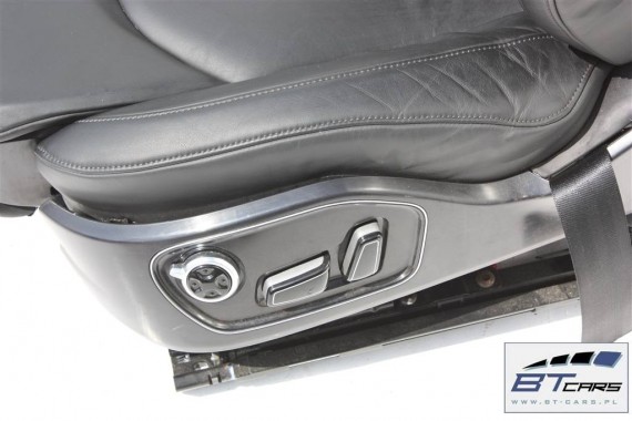 AUDI A8 FOTELE KOMPLET FOTELI siedzeń siedzenia tapicerka 4H D4 4H0 2010-2017 kolor czarny kanapa siedzisko oparcie fotel fotele