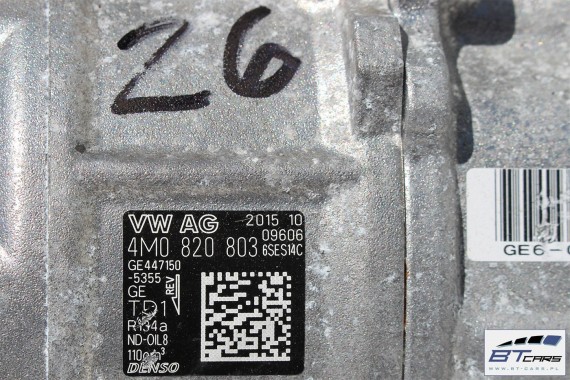 AUDI A4 A5 A6 Q7 POMPA KLIMATYZACJI KLIMY 4M0820803 4M0 820 803 SPRĘŻARKA KOMPRESOR 8W F5 GE447150 6SES14C 4M0820803  4M0820803