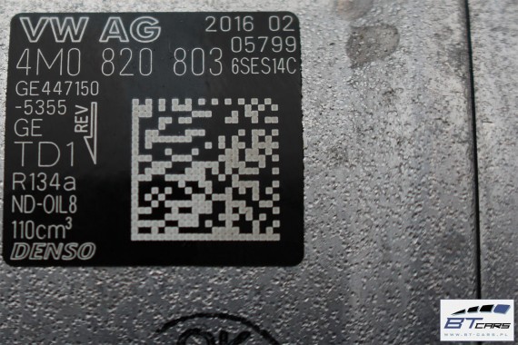 AUDI A4 A5 A6 Q7 POMPA KLIMATYZACJI KLIMY 4M0820803 4M0 820 803 SPRĘŻARKA KOMPRESOR 8W F5 GE447150 6SES14C 4M0820803  4M0820803