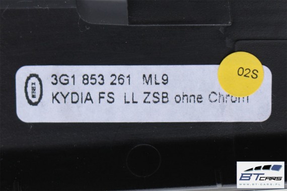 VW PASSAT B8 LISTWY OZDOBNE LISTWA DEKOR DEKORY 3G1853261 3G1853262 3G1858069B 3G0867439 3G0867440 3G0867449 WYKOŃCZENIE 3G