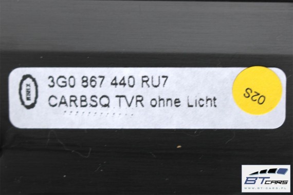 VW PASSAT B8 LISTWY OZDOBNE LISTWA DEKOR DEKORY 3G1853261 3G1853262 3G1858069B 3G0867439 3G0867440 3G0867449 WYKOŃCZENIE 3G