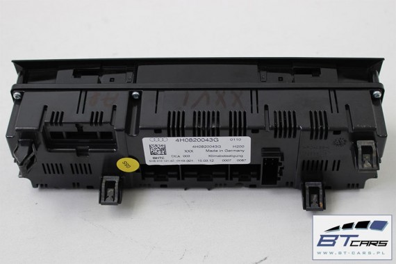 AUDI A8 PANEL KLIMATYZACJI KLIMY 4H0820043G MODUŁ STEROWNIK NAWIEWU 4H0820043K 4H0 820 043 G 4H0 820 043 K